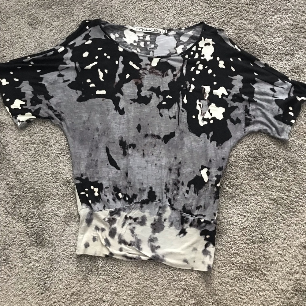 Michael Stars Rayon Short Decorative Top Sz OS